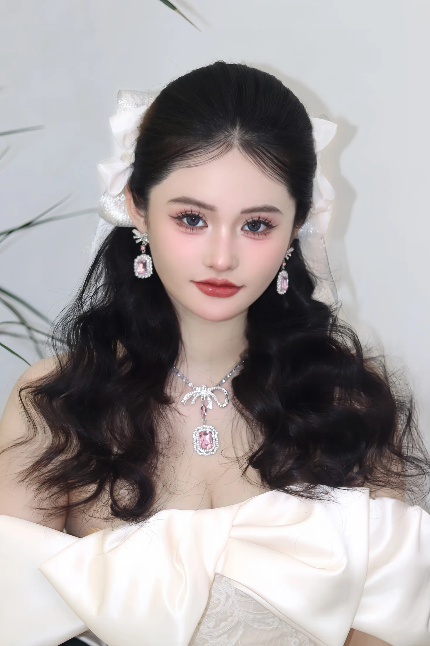 精致模特妆面特写